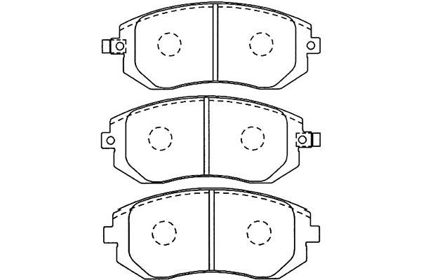 KAVO PARTS Jarrupala, levyjarru BP-8017